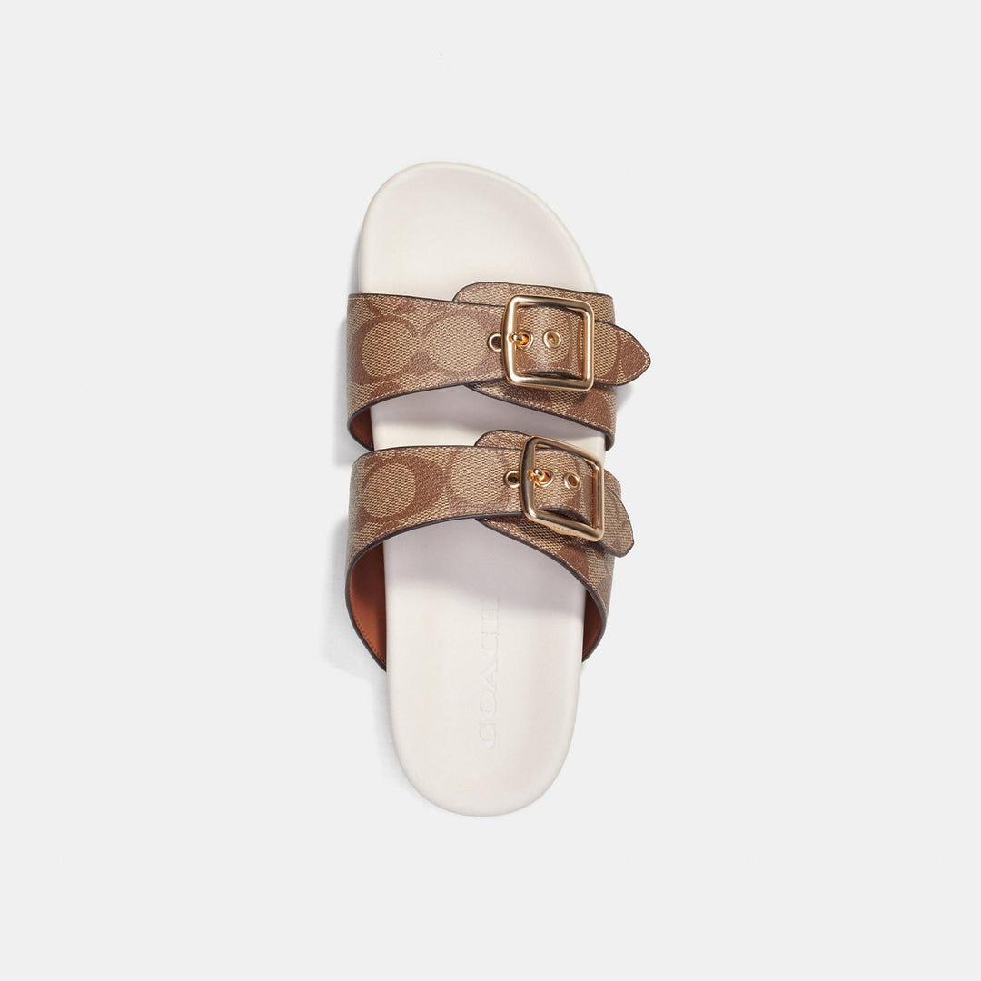 Coach Outlet Allanah Sandal In Signature Canvas ShopSimon
