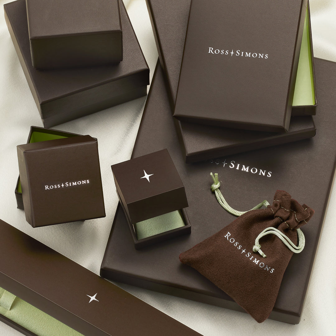 Ross-Simons Italian Blue Murano Glass Stars And Moon Pendant