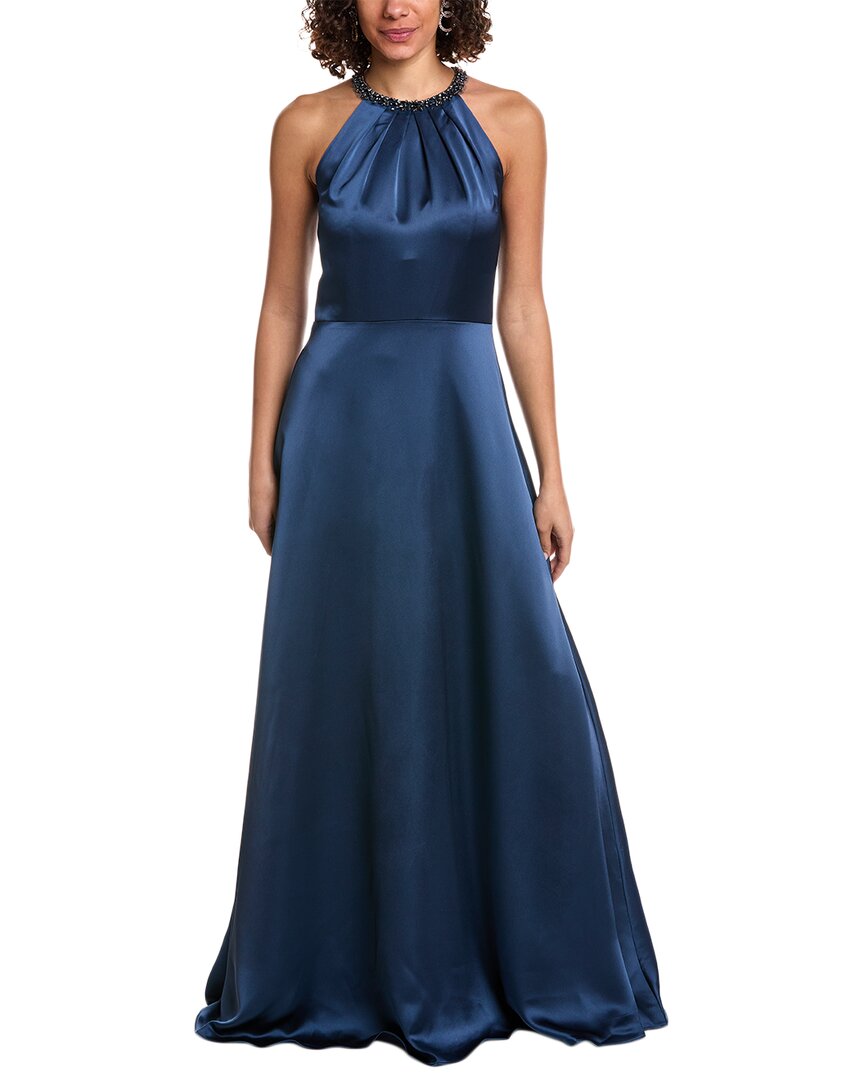 Teri Jon by Rickie Freeman Satin Gown | ShopSimon