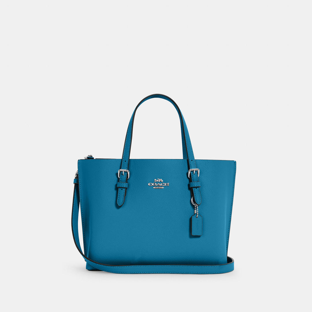 New on sale COACH MOLLIE SMALL TOTE 25 PACIFIC BLUE CC789 $378