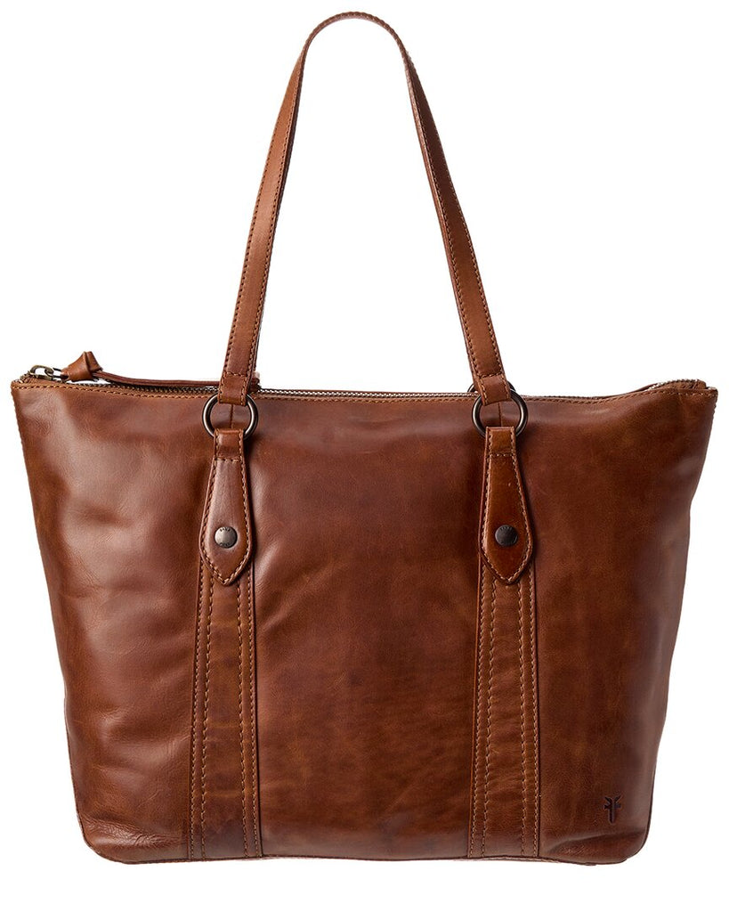 Frye Melissa Zip Leather Shopper Tote ShopSimon