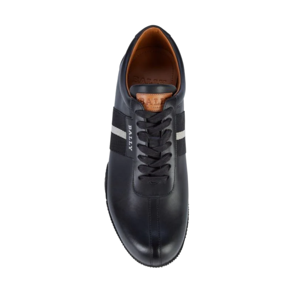 Bally Frenz Men's 6230486 Black Leather Sneakers | ShopSimon