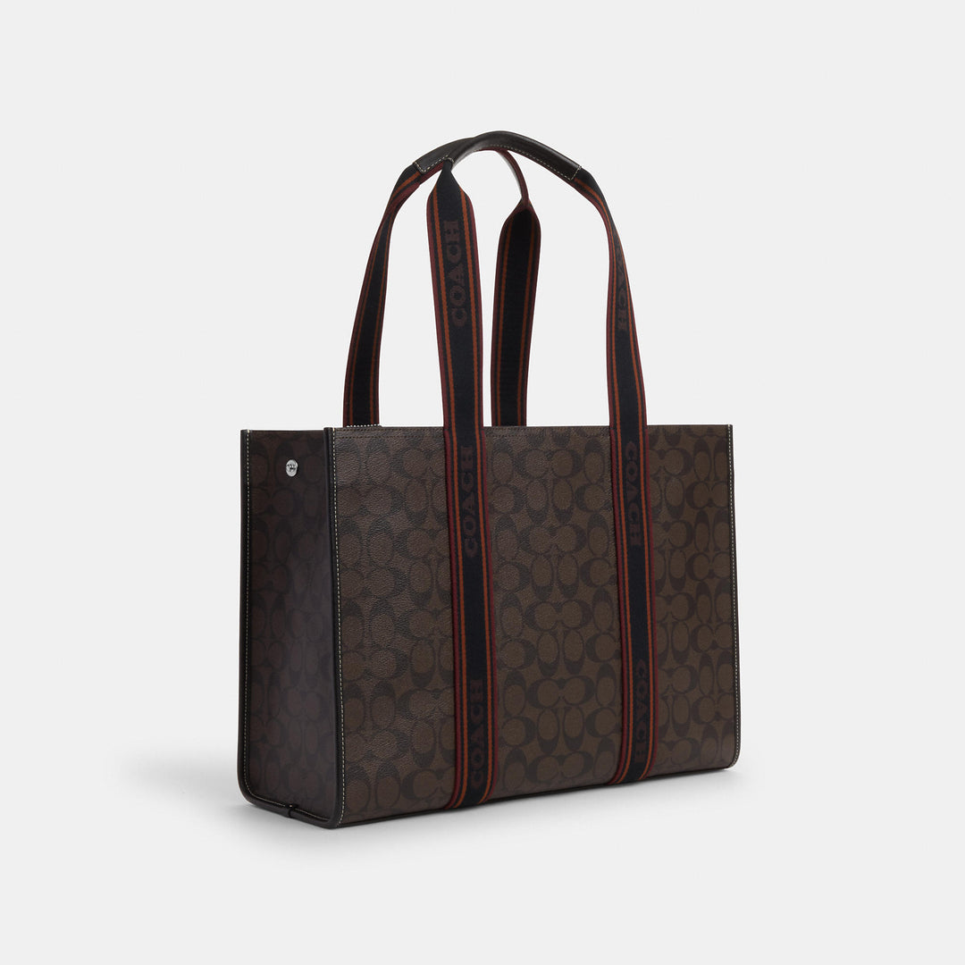 Coach Outlet Large Smith Tote In Signature Canvas | ShopSimon