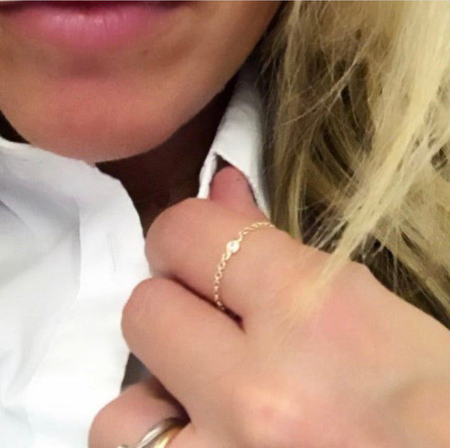 Ariana Rabbani Single Diamond Chain | ShopSimon