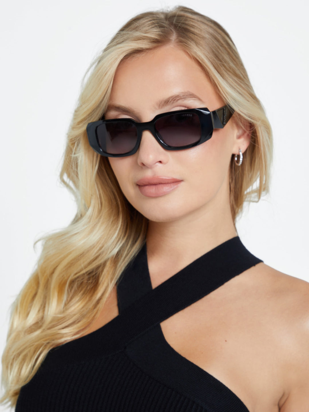 Guess Factory Beveled Geometric Sunglasses | ShopSimon