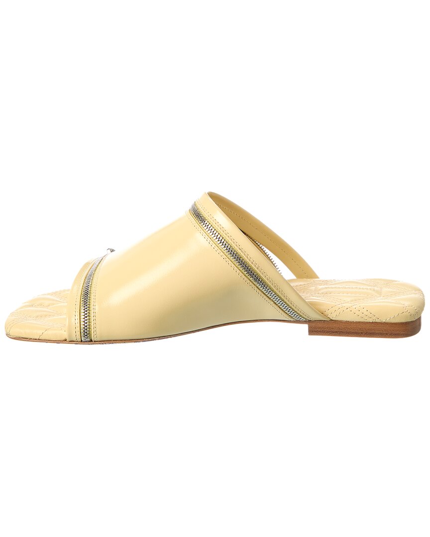 Burberry Peep Leather Sandal | ShopSimon