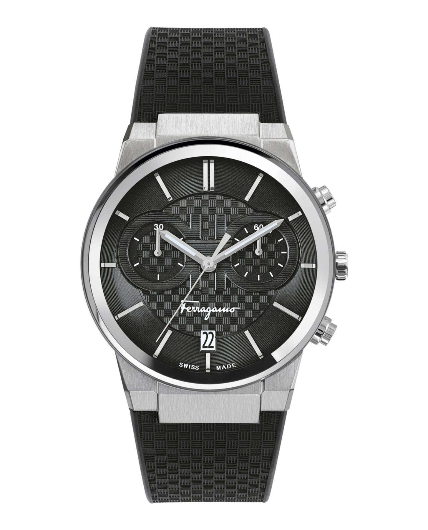 Salvatore Ferragamo Ferragamo Sapphire Chrono Silicone Watch