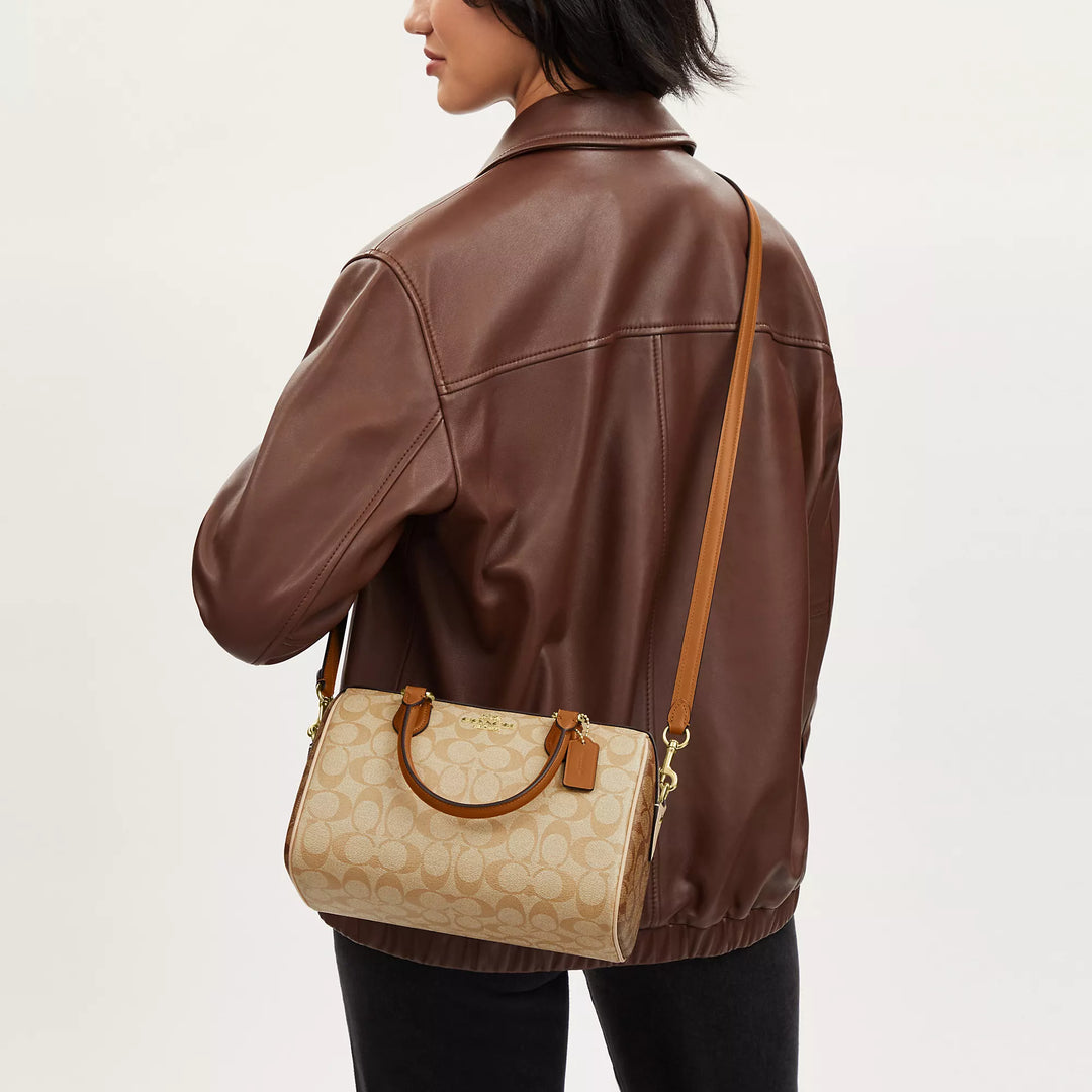 Coach hotsell Rowan Satchel In Blocked Signature Canvas