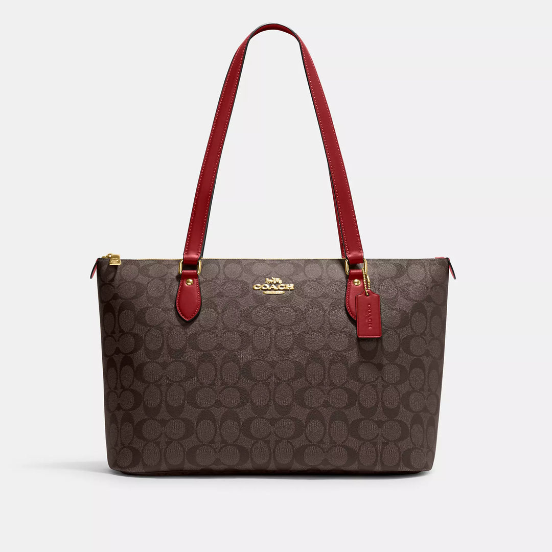 Coach Outlet Gallery Tote In Signature Canvas ShopSimon