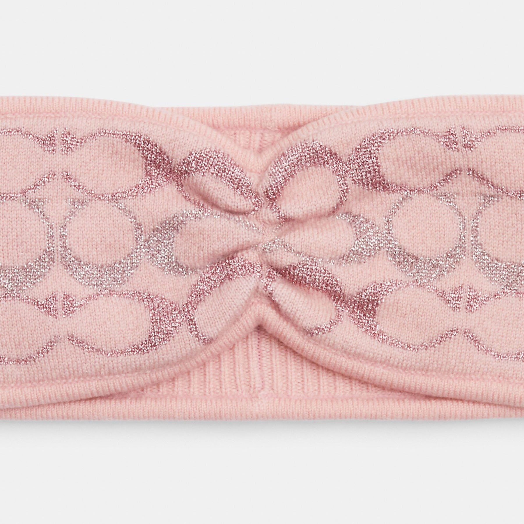 Coach Outlet Signature Metallic Knit Headband | ShopSimon display picture 2