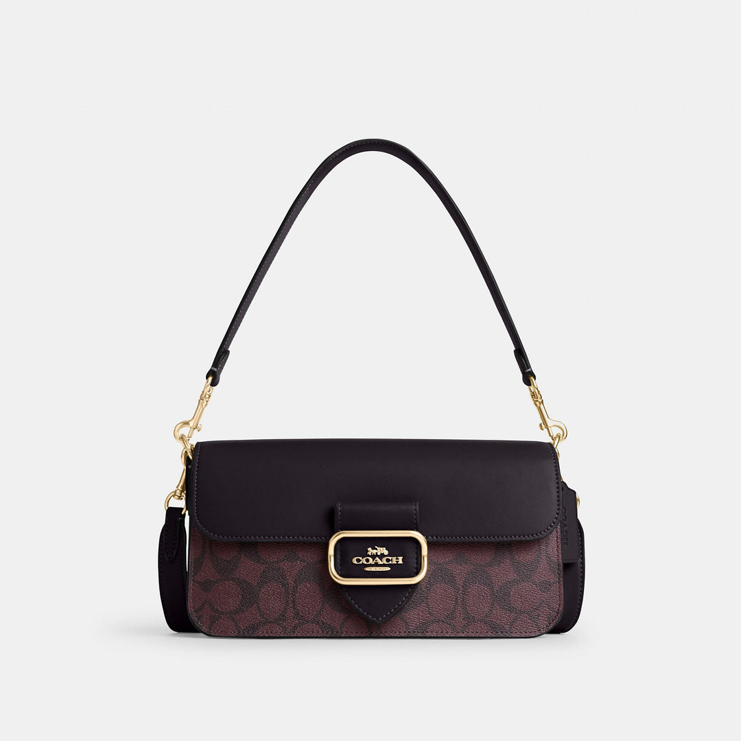 Fashion MORGAN SHOULDER BAG IN SIGNATURE CANVAS