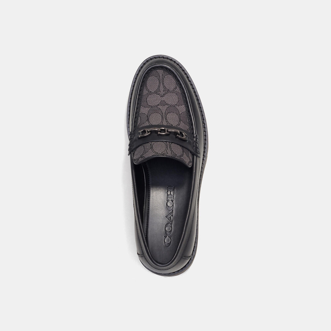 Coach black orders loafers