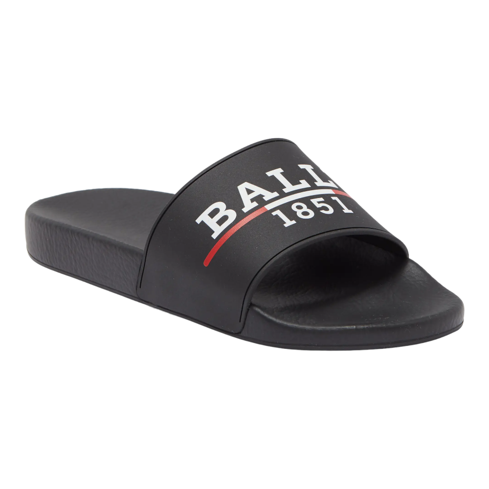 Bally Samuel Men s 6238702 Black Rubber Pool Slide Sandals ShopSimon