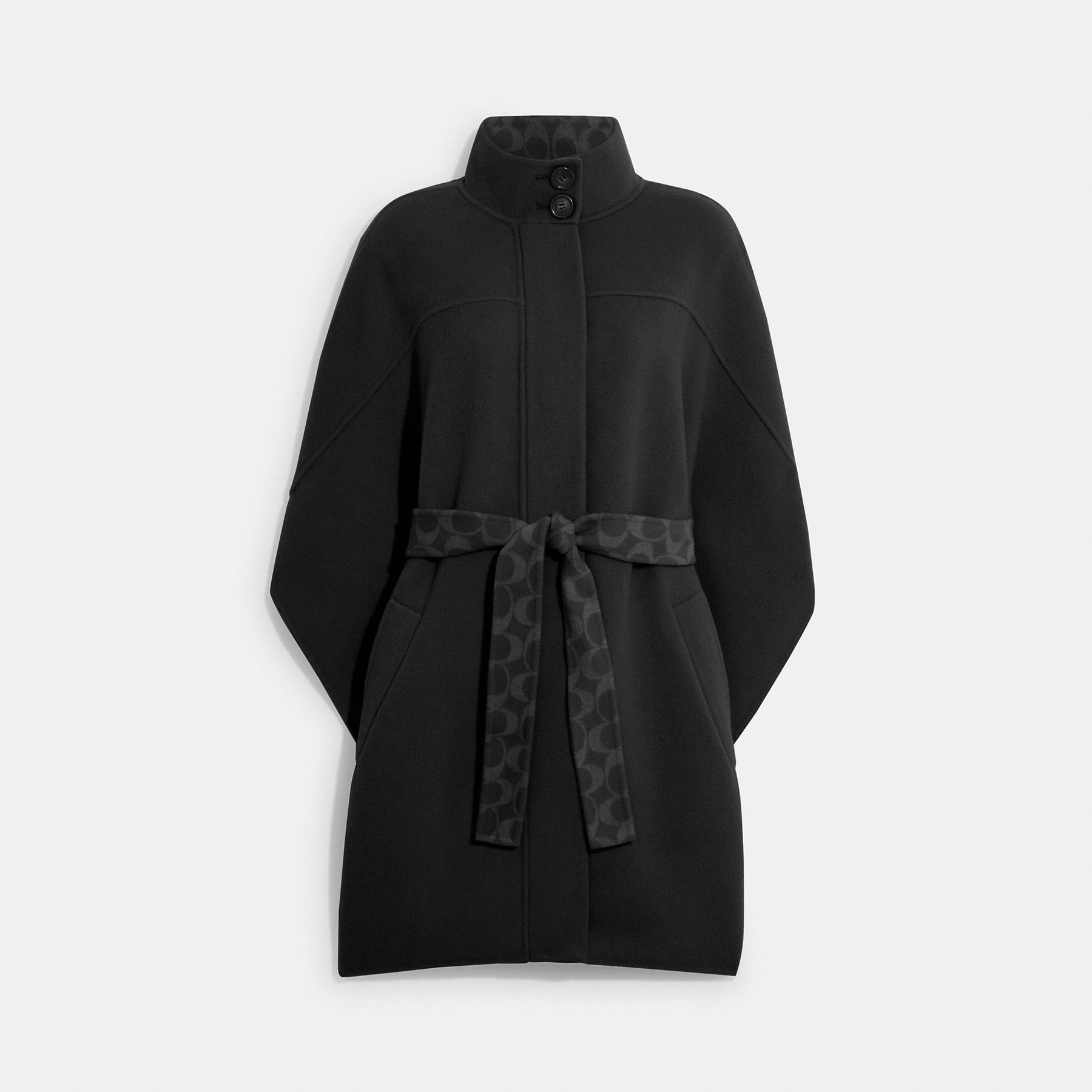 【YENN】DOUBLE FACE CAPE JACKET Double face cape coat new arrivals