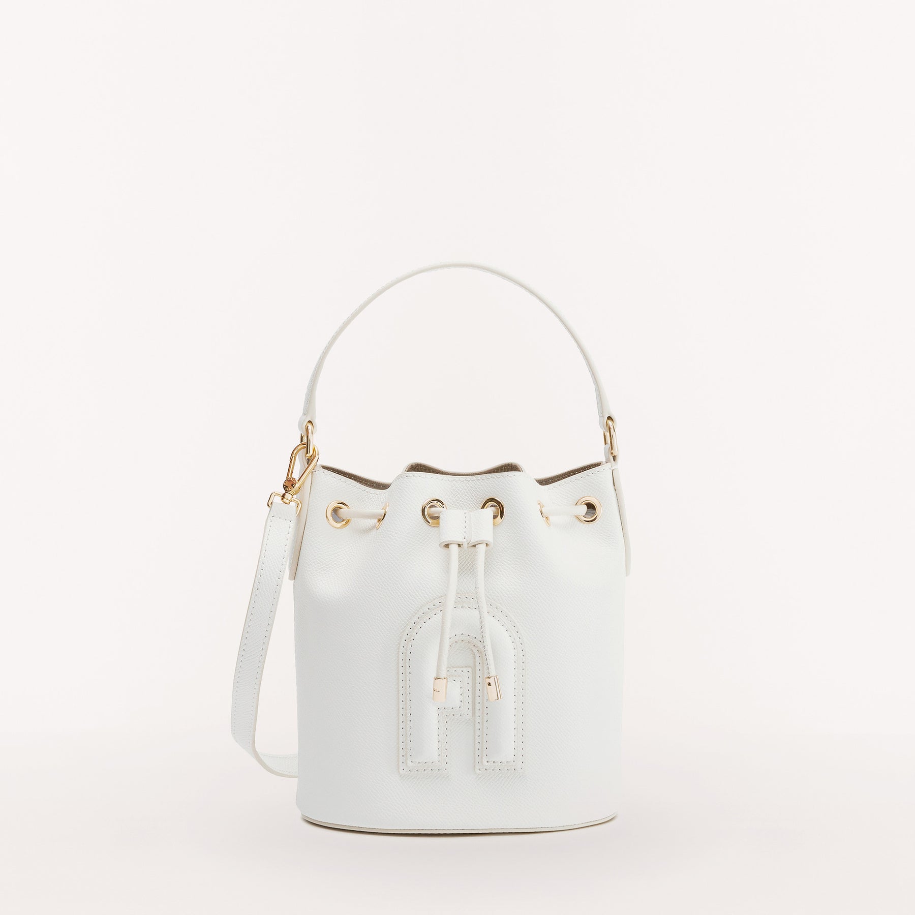 FURLA バケツ型ショルダーバッグ クリオ ミニ 白