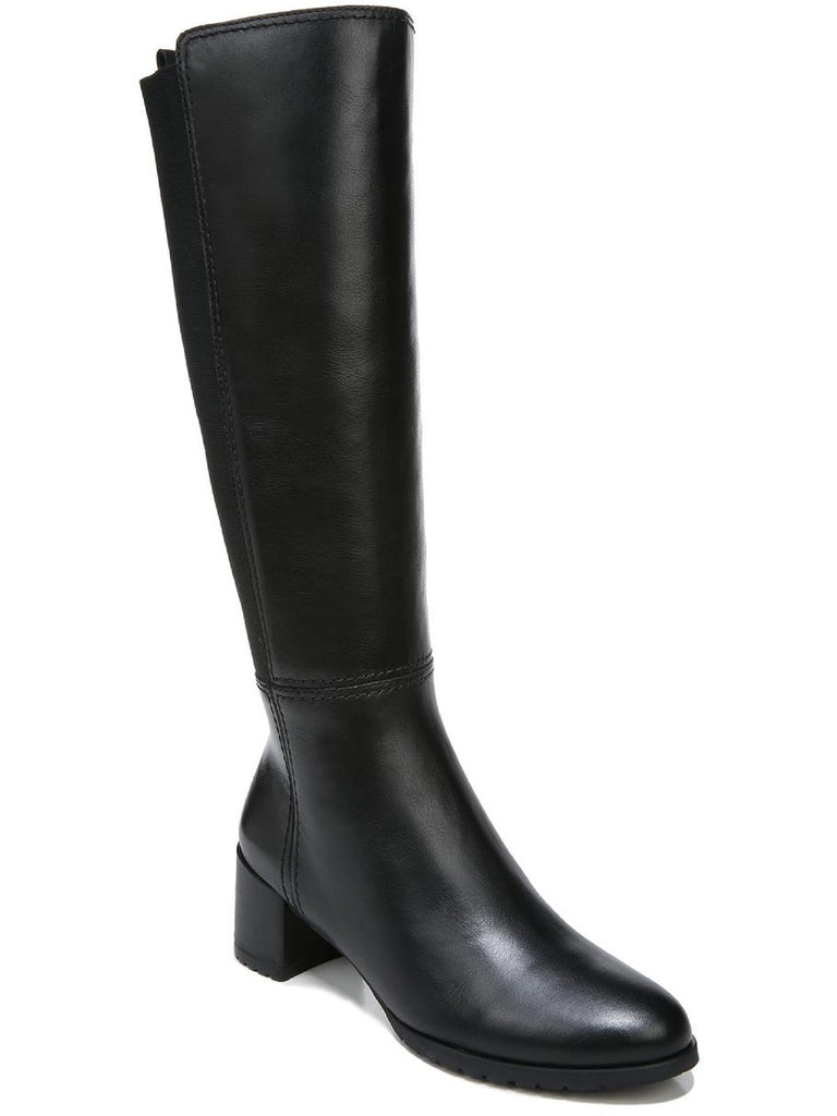 Naturalizer Brent Womens Leather Wide Calf Knee-High Boots ShopSimon