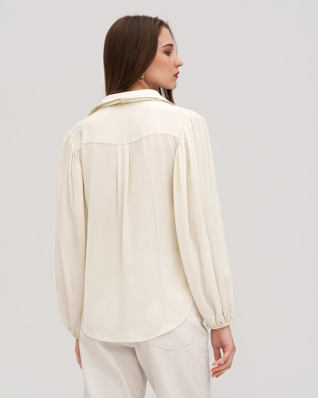 Breasts /2020Ss Linen Silk Peony Blouse | eBay