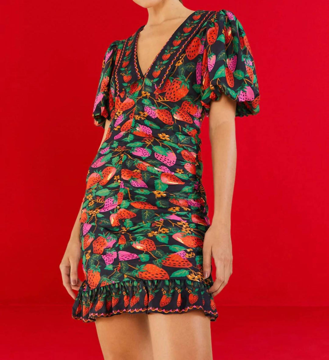 strawberry bodycon dress Berry Sweet Strawberry Print Bodycon Mini Dress