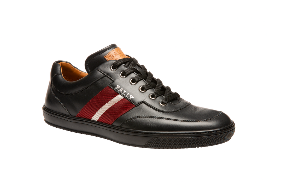 Bally Oriano Men's 6240312 Black Leather Sneaker | ShopSimon Bally Oriano Men's 6240312 Black Leather Sneaker | ShopSimon