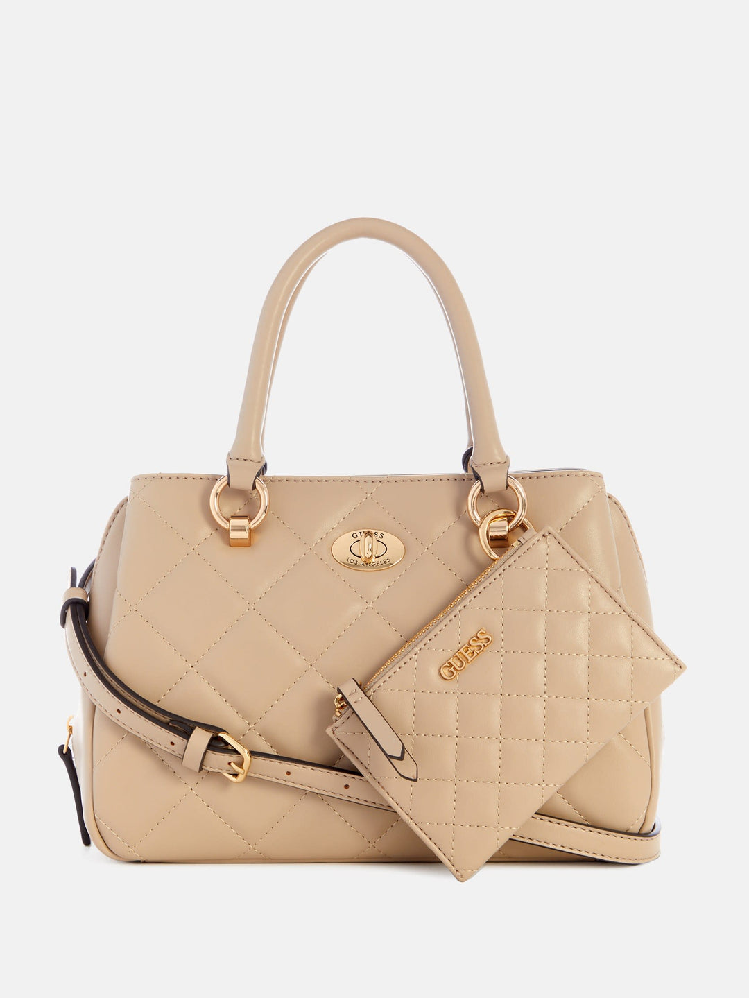 Guess Factory Stars Hollow Quilted Satchel | ShopSimon