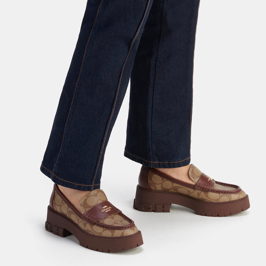 Coach Outlet Ruthie Loafer In Signature Canvas | ShopSimon