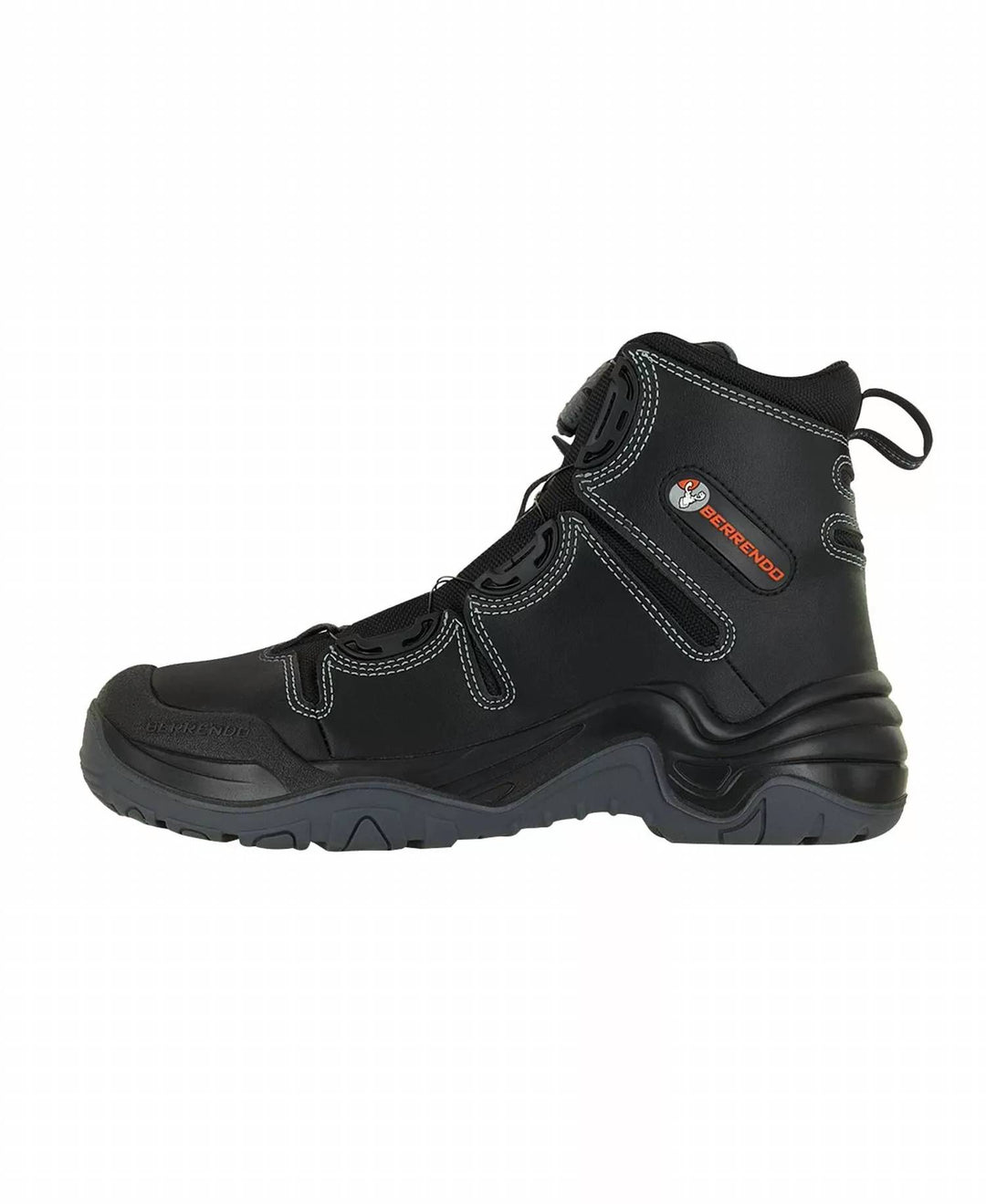 Berrendo Steel Toe Work Boots 6” In Black | ShopSimon display picture 3