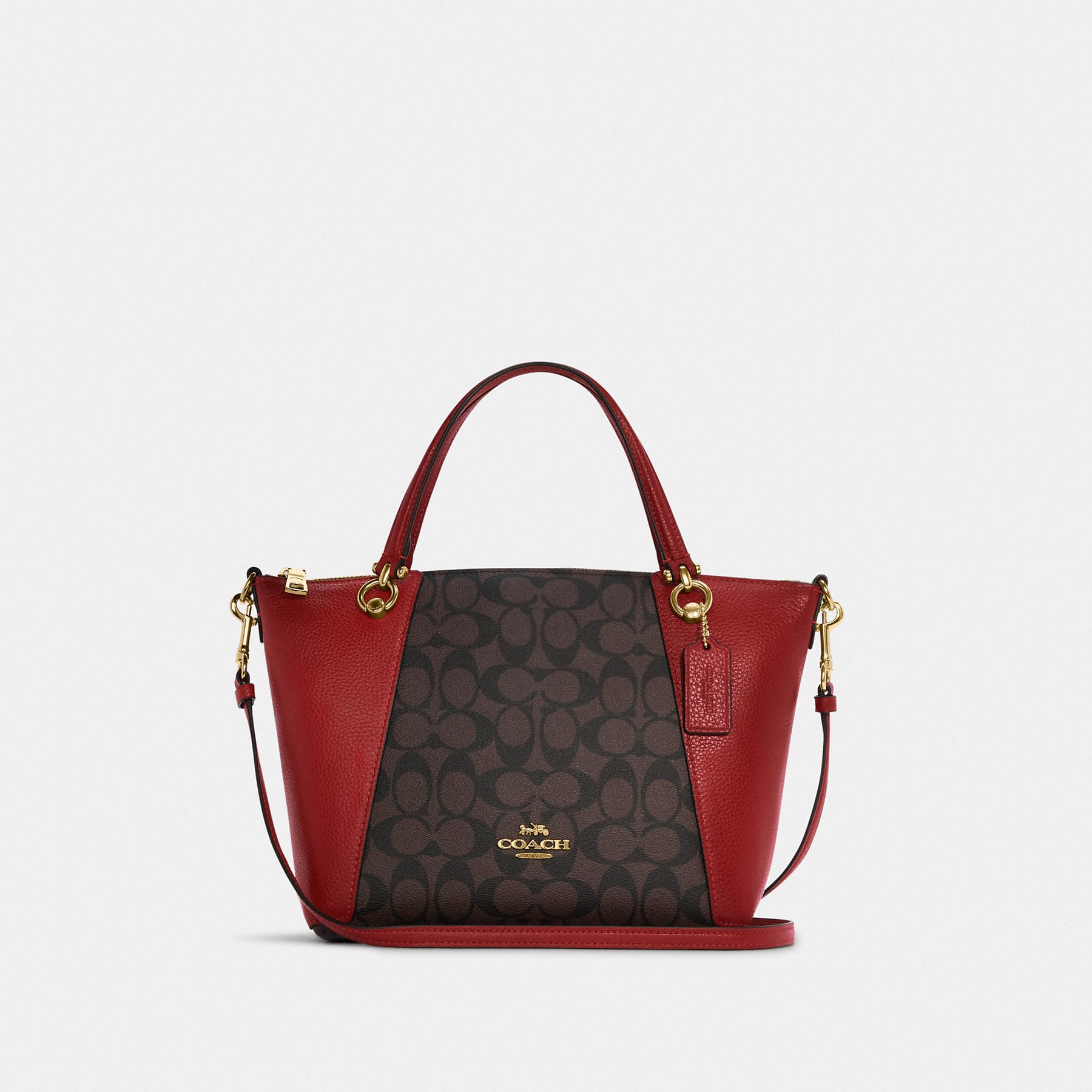 Coach Outlet Kacey Satchel In Signature Canvas ShopSimon