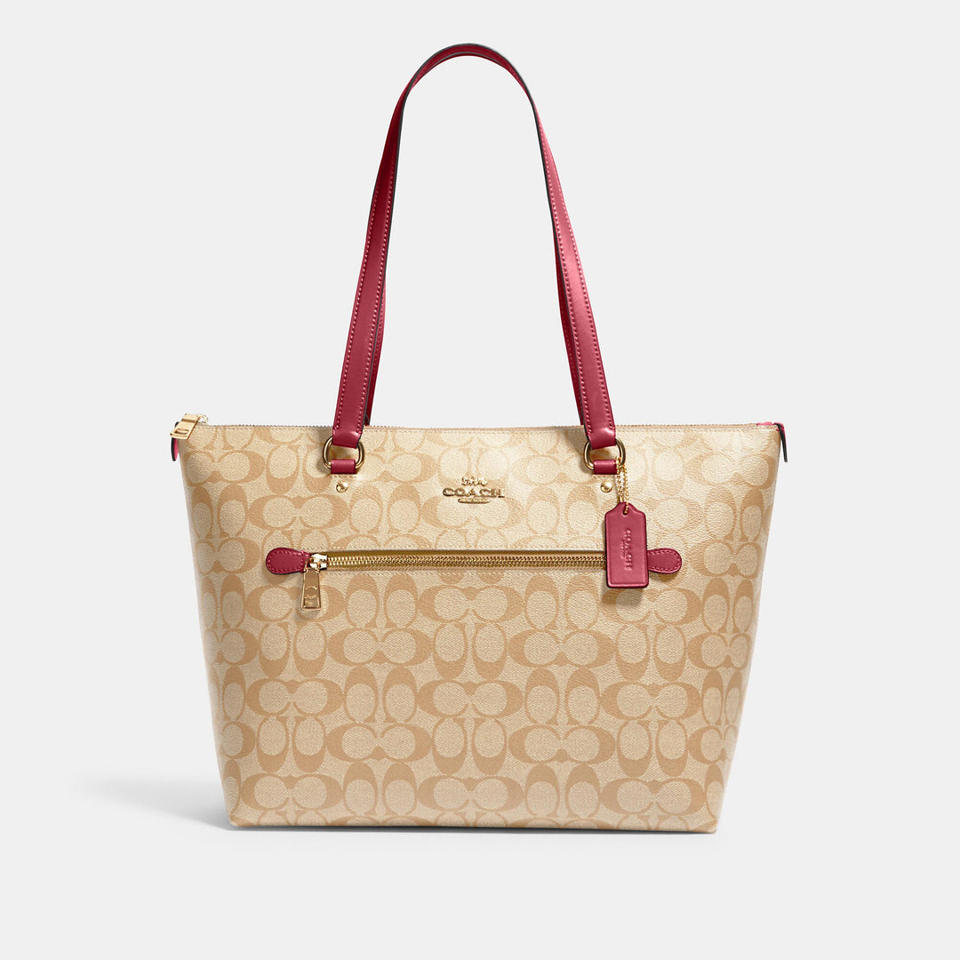 Coach Beige outlets Gallery Tote in Signature