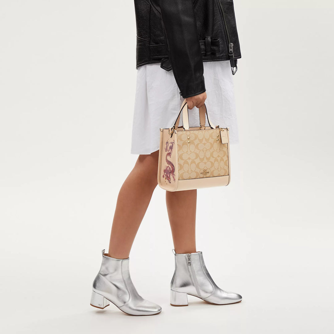 Coach Outlet New Year Dempsey Tote 22 With Dragon | ShopSimon
