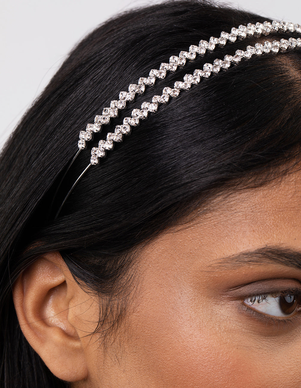 Lovisa Diamante Double Row Zig Zag Headband ShopSimon