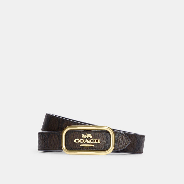 Coach Outlet Morgan Rectangle Buckle Belt, 25 Mm | ShopSimon