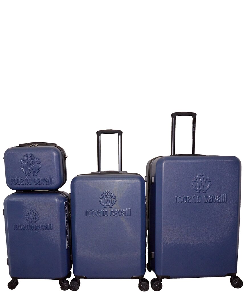 Roberto Cavalli Classic Logo 4pc Luggage Set ShopSimon