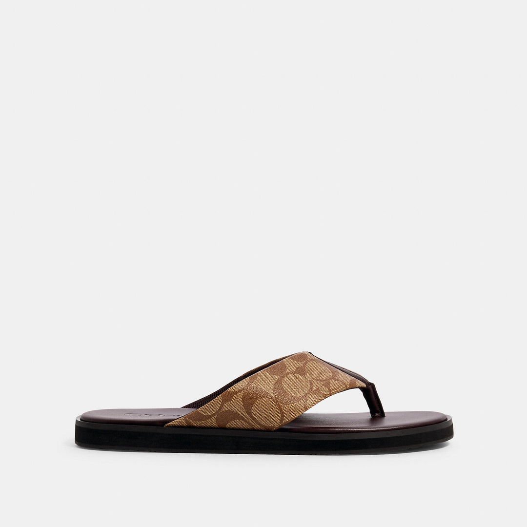 Coach Outlet Flip Flop In Signature Canvas ShopSimon