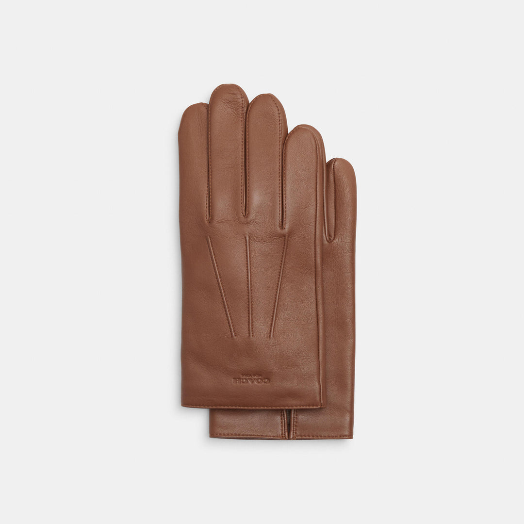 COACH Purple offers Suede Gloves with COACH box