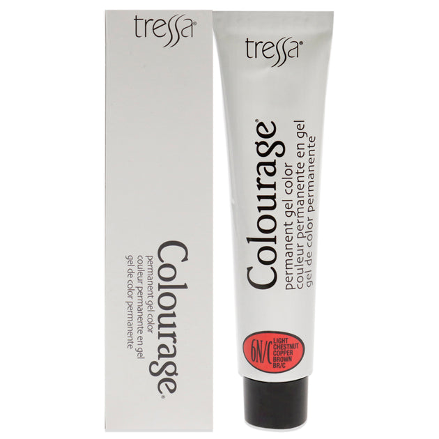 Tressa Colourage Permanent Gel Color - 6nc Light Chestnut Copper Brown ...