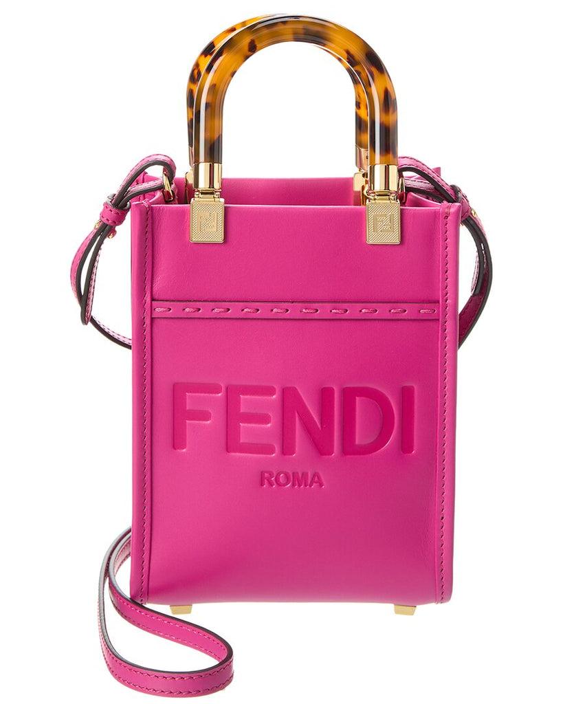 FENDI Sunshine Mini Leather Tote | ShopSimon