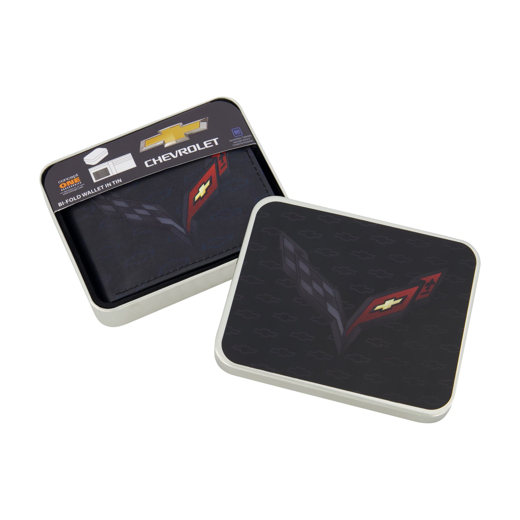 Concept One GM CHEVROLET LOGO Bifold Wallet, Slim Wallet with ...